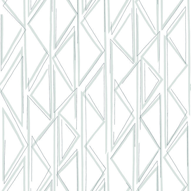 Magnolia Home Sideways Sketch Peel & Stick Wallpaper - Blue