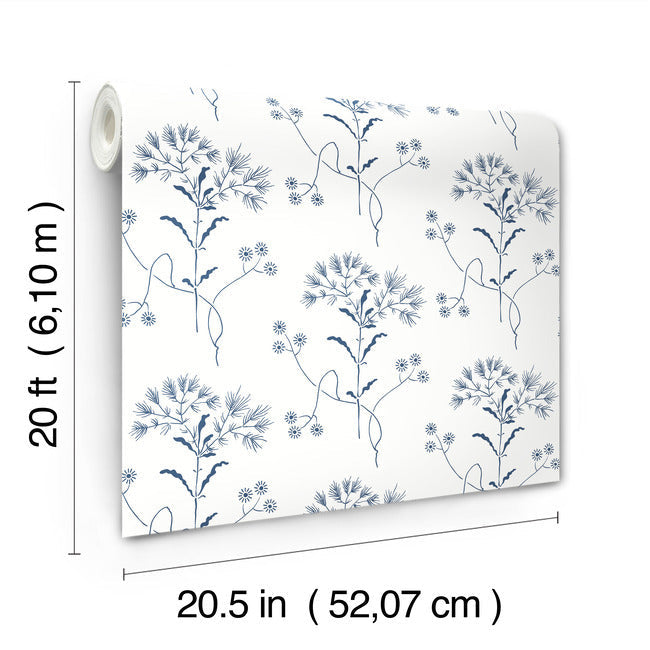 Magnolia Home Wildflower Peel & Stick Wallpaper - Navy