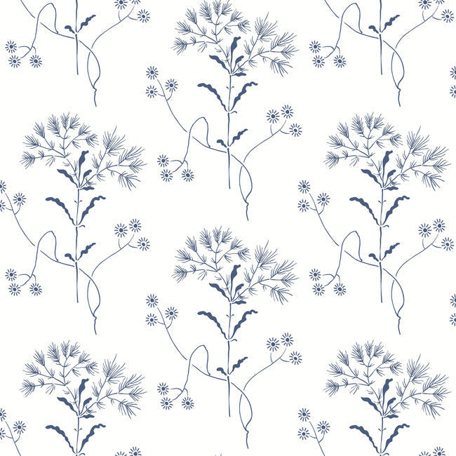 Magnolia Home Wildflower Peel & Stick Wallpaper - Navy