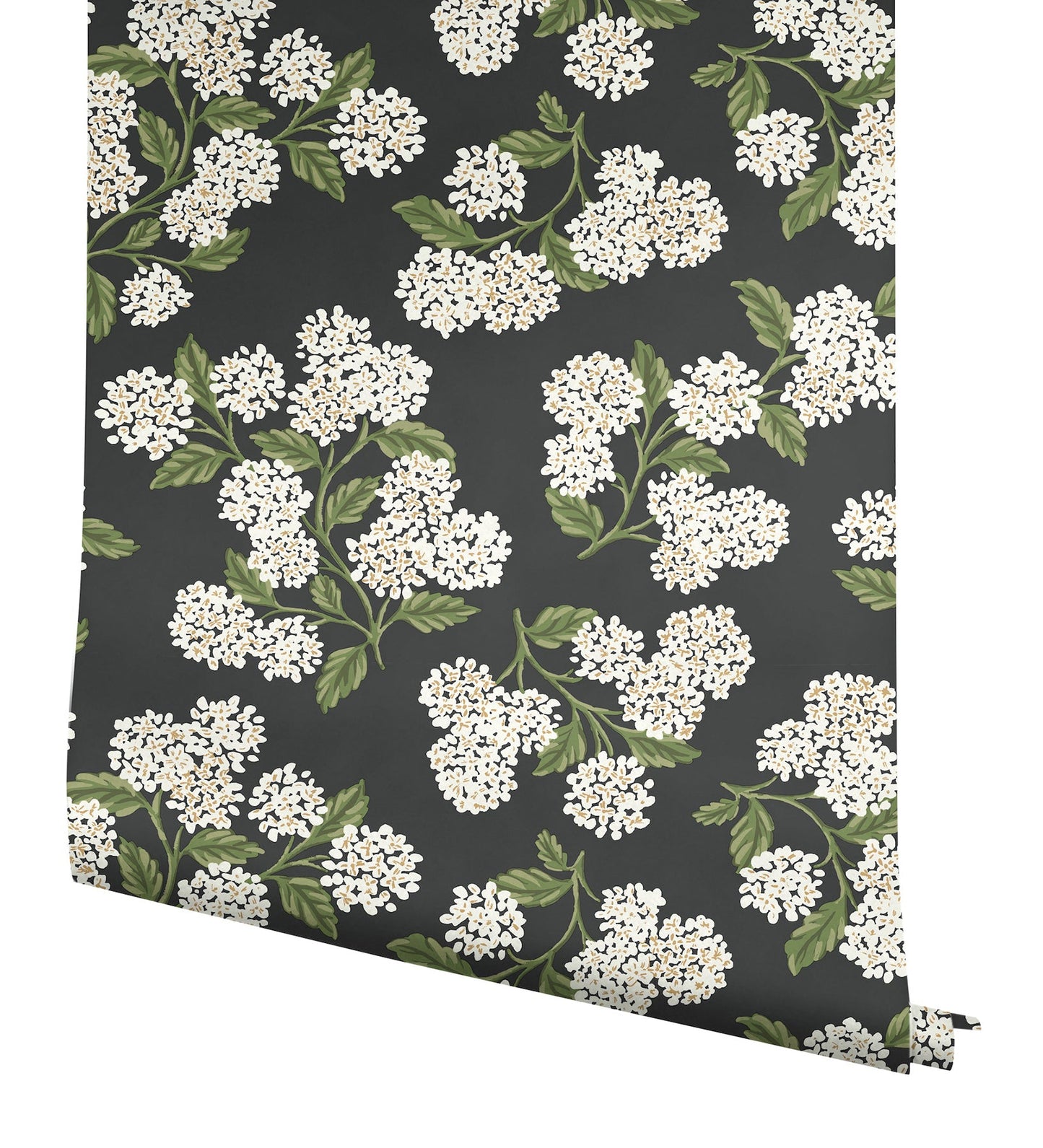Rifle Paper Co Hydrangea Peel & Stick Wallpaper - Black & White