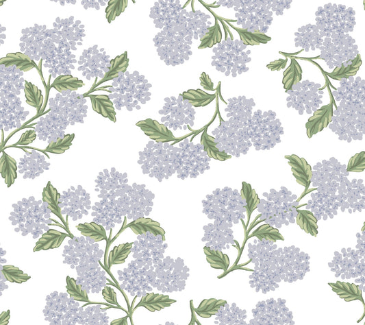 Rifle Paper Co Hydrangea Peel & Stick Wallpaper - Lilac & White