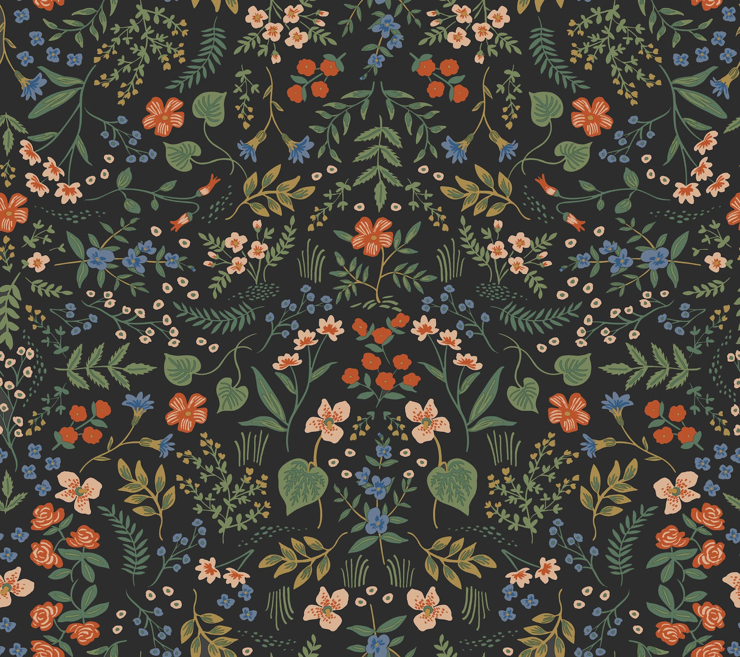 Rifle Paper Co Wildwood Peel & Stick Wallpaper - Black