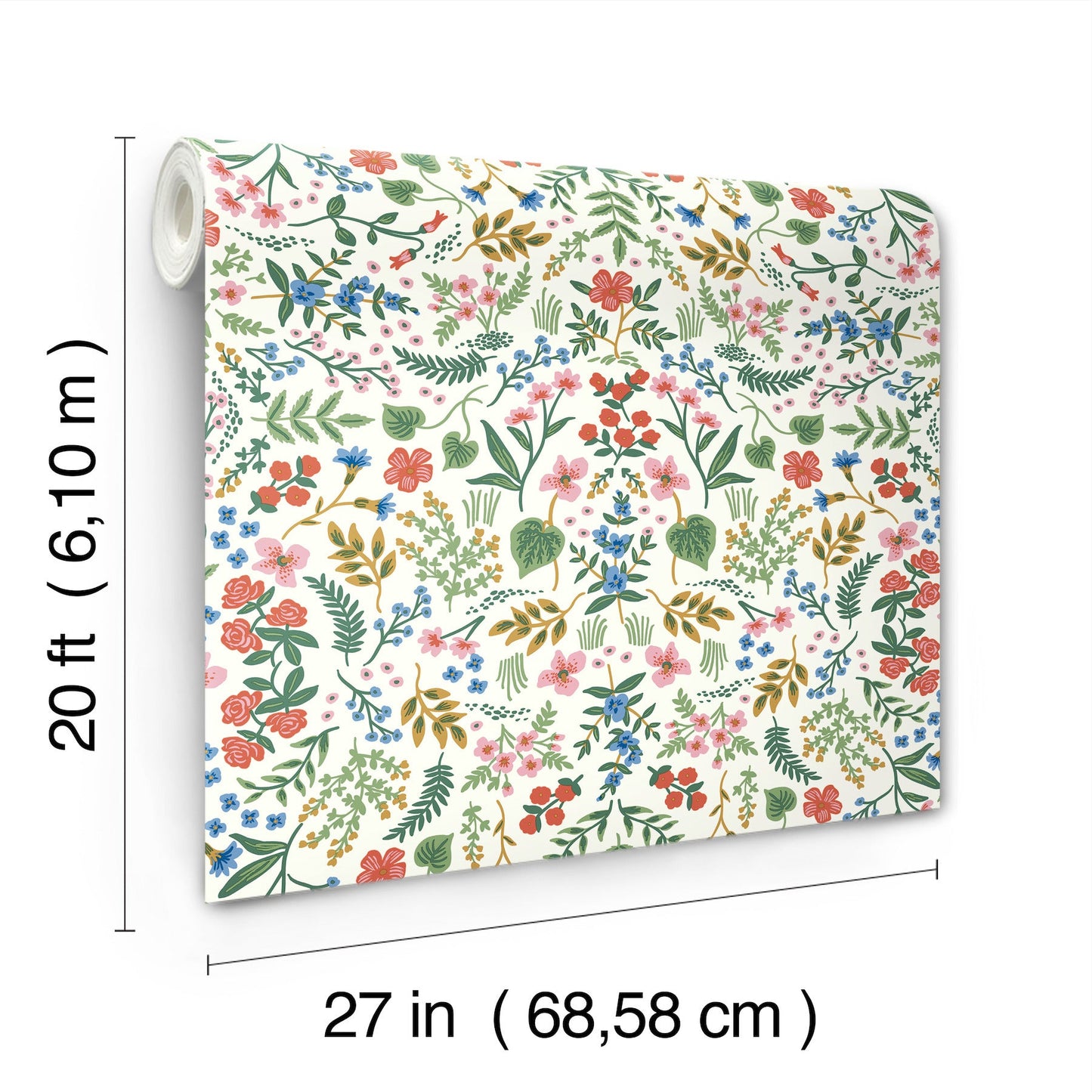 Rifle Paper Co Wildwood Peel & Stick Wallpaper - Rose Multi