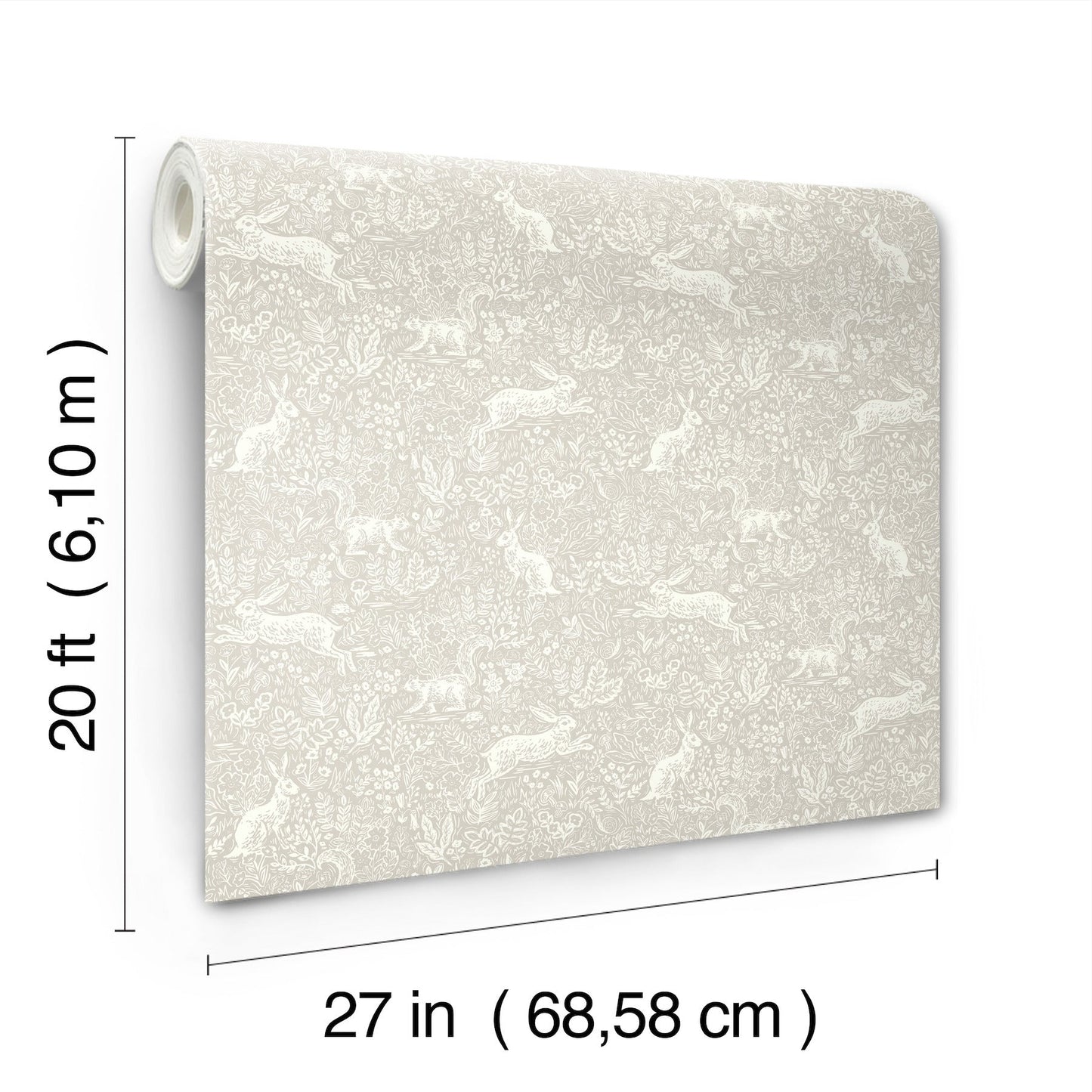 Rifle Paper Co Fable Peel & Stick Wallpaper - Linen