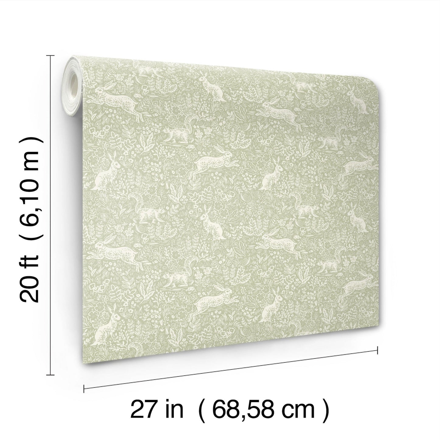 Rifle Paper Co Fable Peel & Stick Wallpaper - Mint