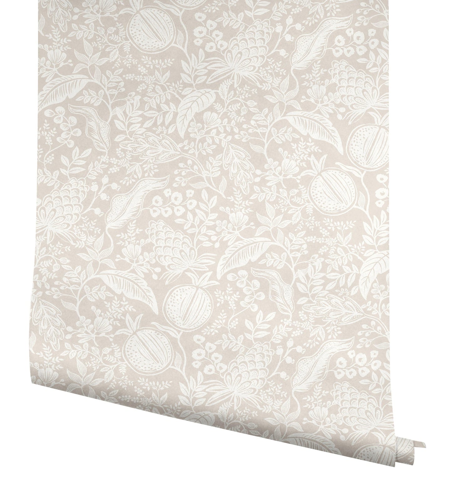 Rifle Paper Co Pomegranate Peel & Stick Wallpaper - Beige & White