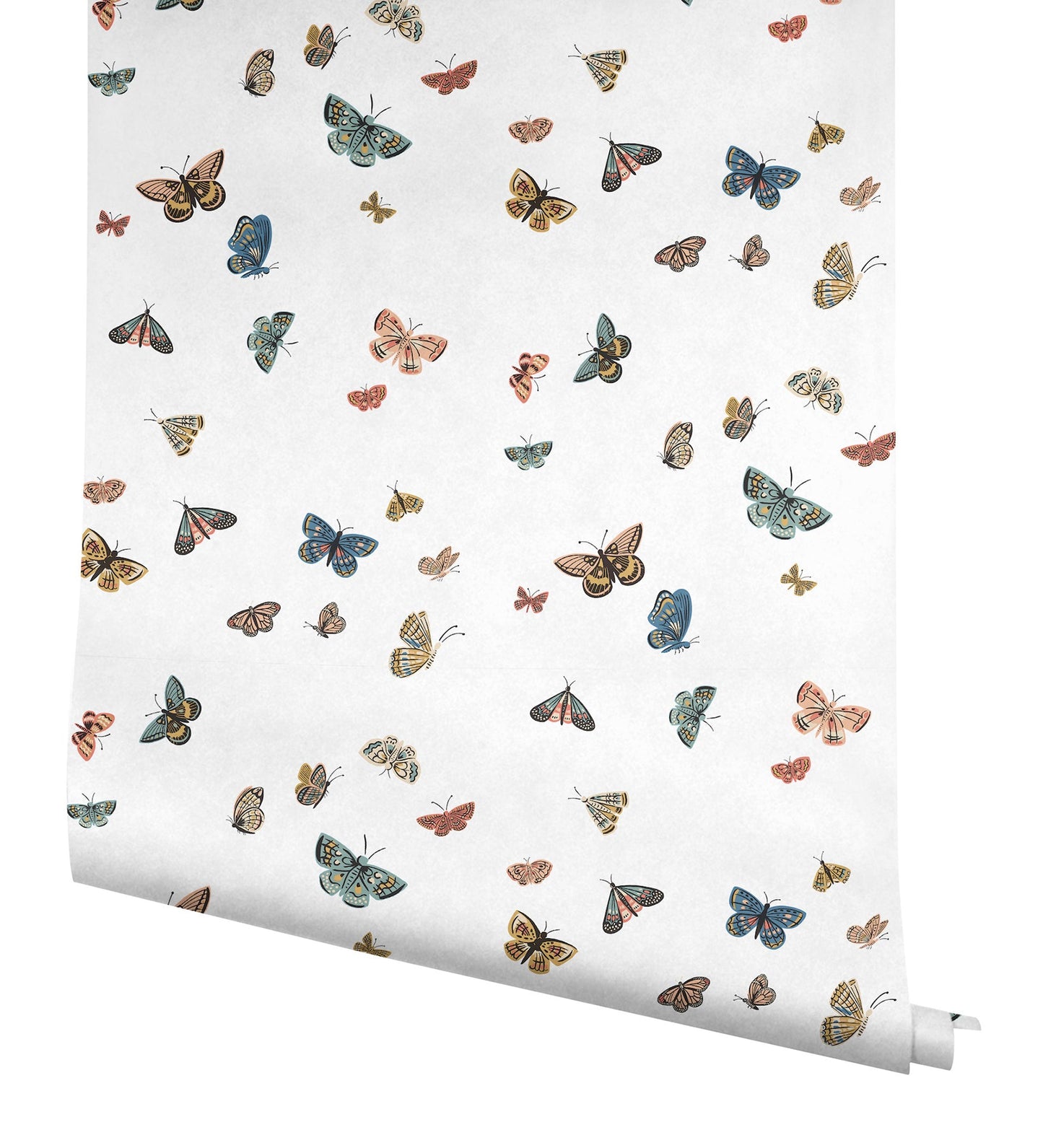 Rifle Paper Co Butterfly House Peel & Stick Wallpaper - White