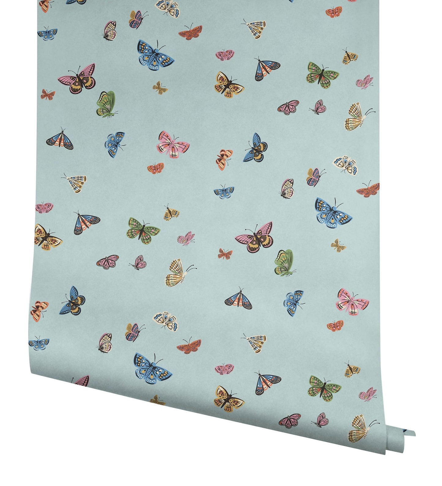 Rifle Paper Co Butterfly House Peel & Stick Wallpaper - Light Blue