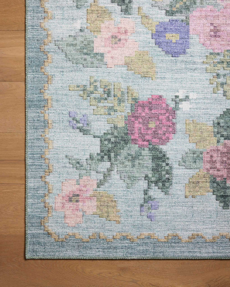 Rifle Paper Co x Loloi Rosa Rug - Antique Rose Sky