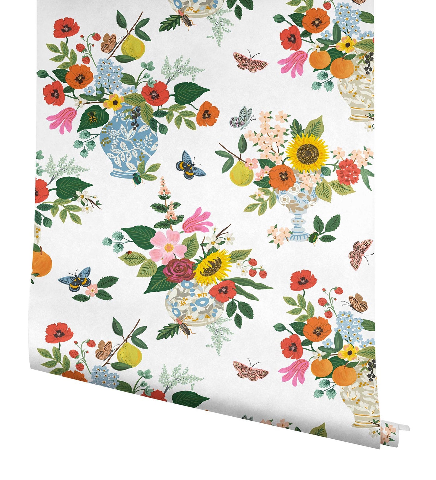 Rifle Paper Co Flower Studies Wallpaper - Bright Multi