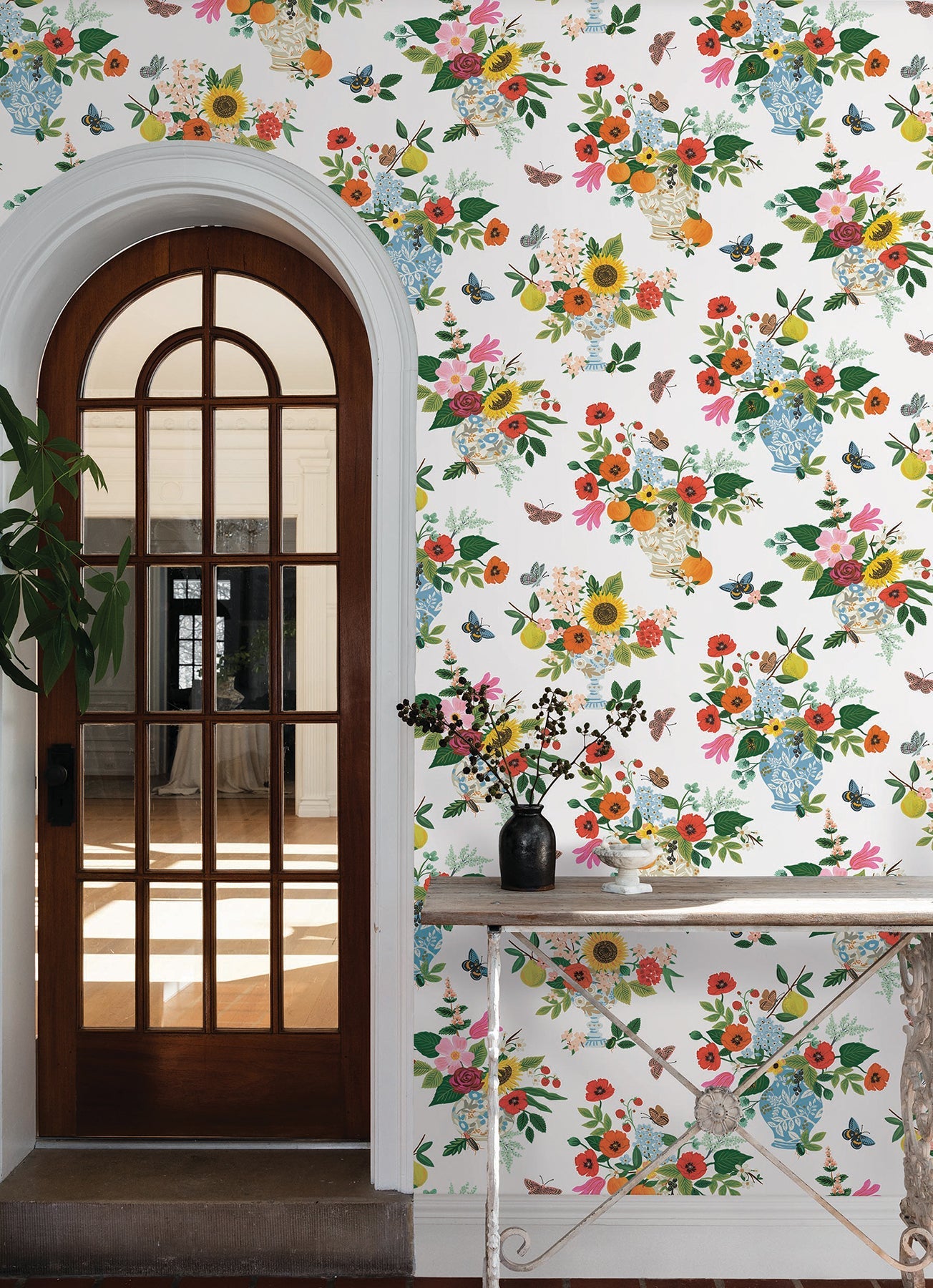 Rifle Paper Co Flower Studies Wallpaper - Bright Multi