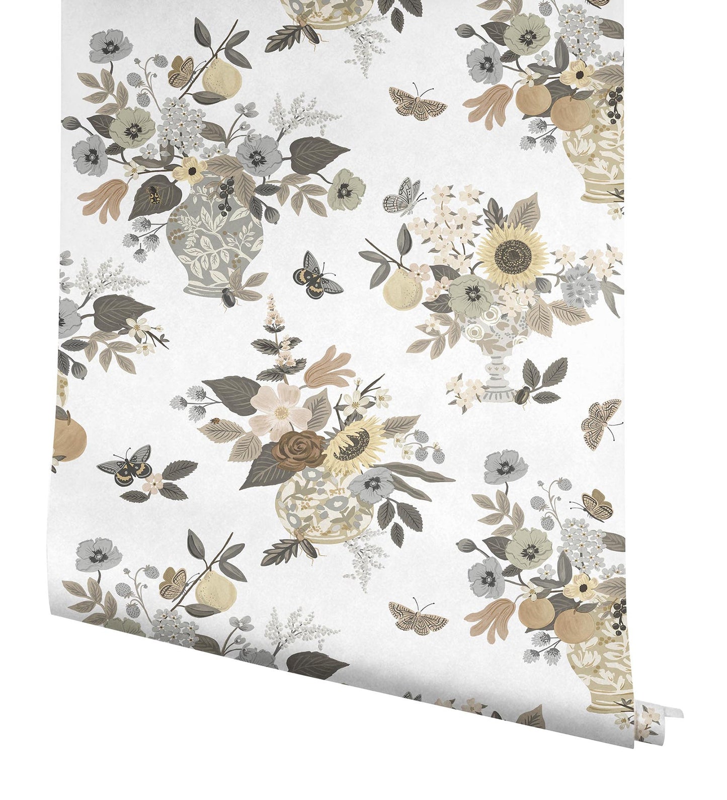 Rifle Paper Co Flower Studies Wallpaper - Linen Multi
