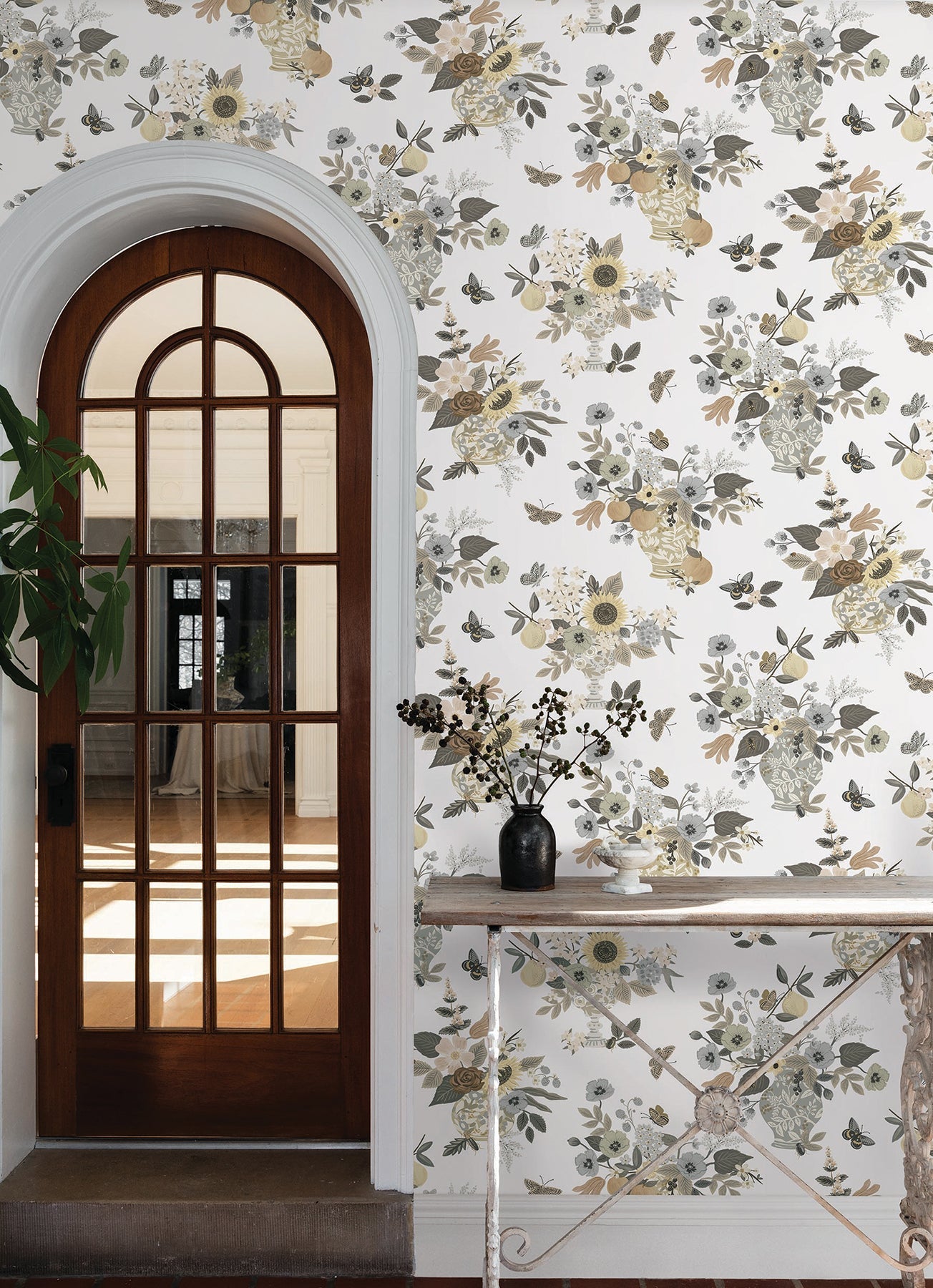 Rifle Paper Co Flower Studies Wallpaper - Linen Multi