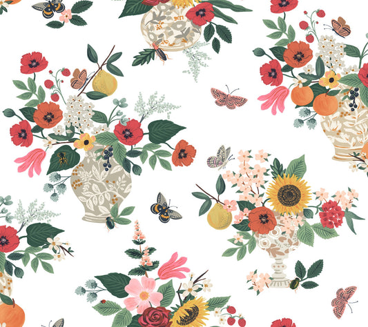 Rifle Paper Co Flower Studies Wallpaper - Rose Multi
