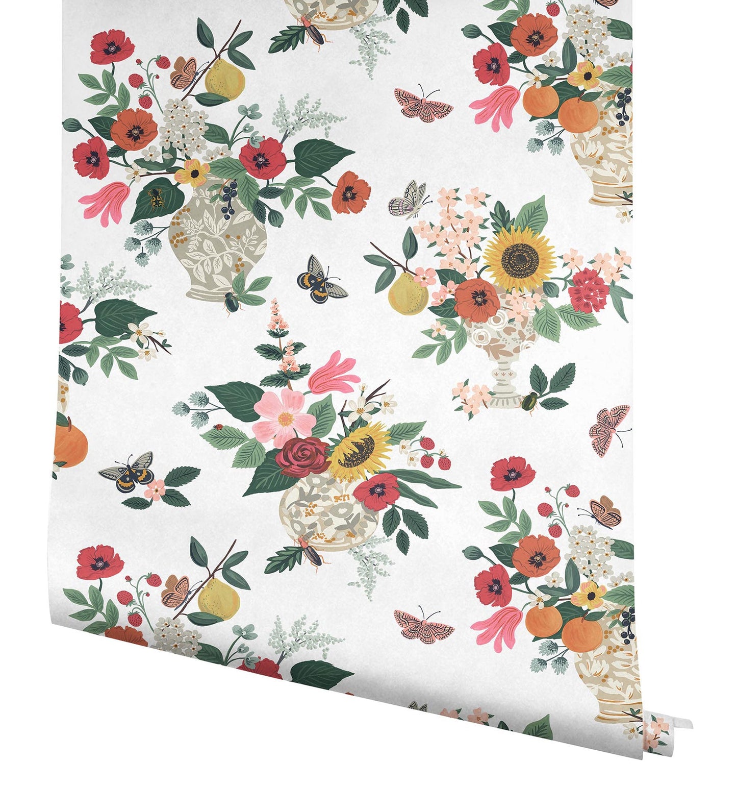 Rifle Paper Co Flower Studies Wallpaper - Rose Multi