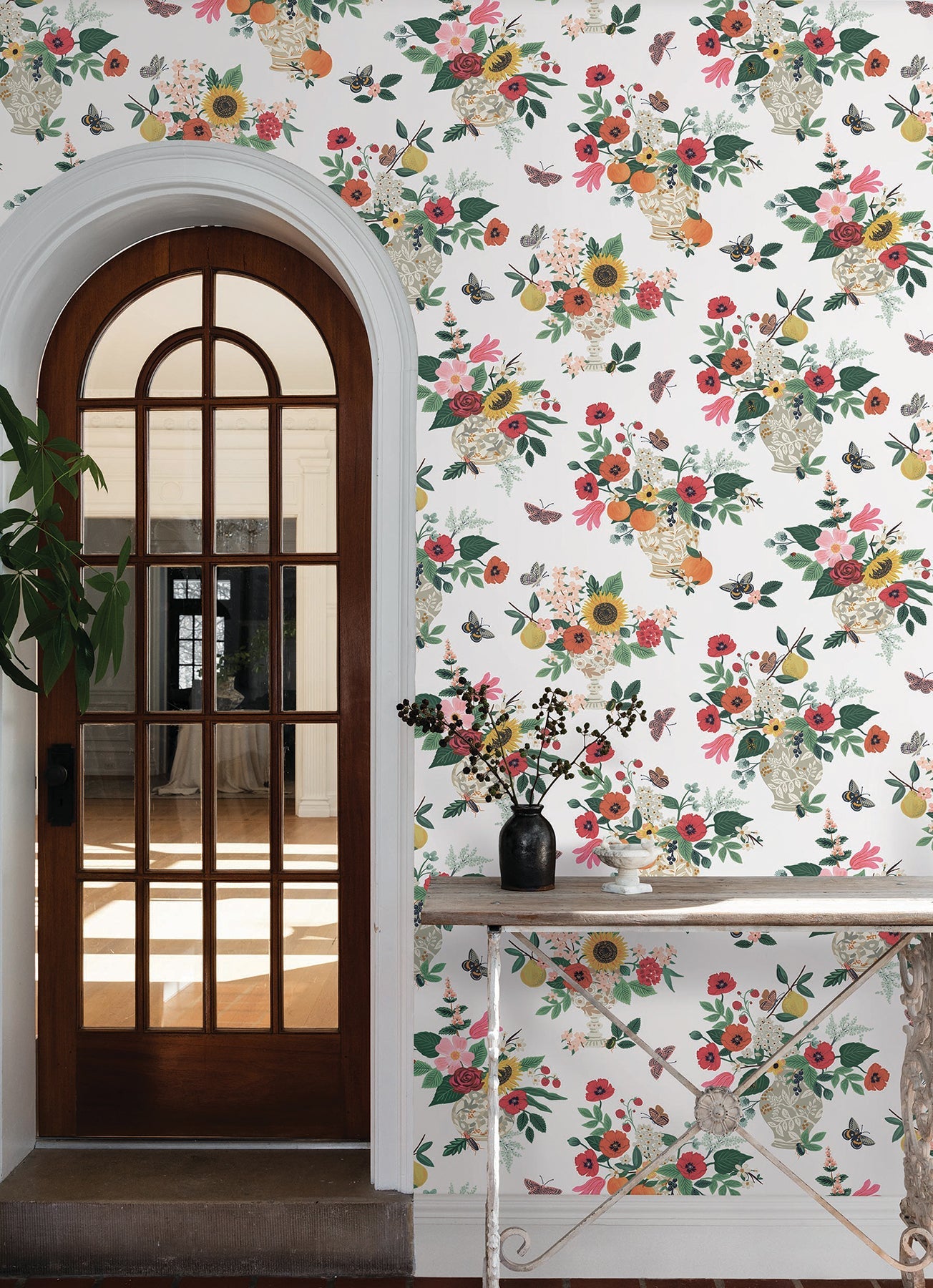 Rifle Paper Co Flower Studies Wallpaper - Rose Multi