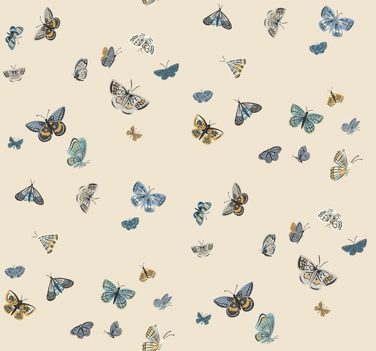 Rifle Paper Co Butterfly House Wallpaper - Linen