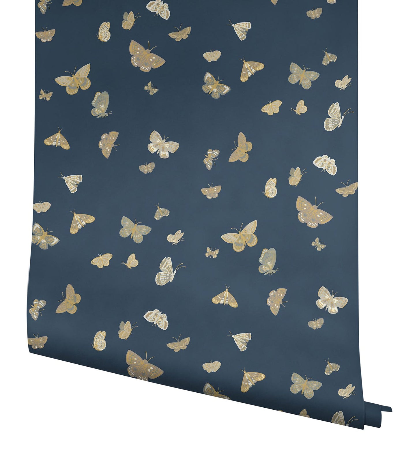 Rifle Paper Co Butterfly House Wallpaper - Navy