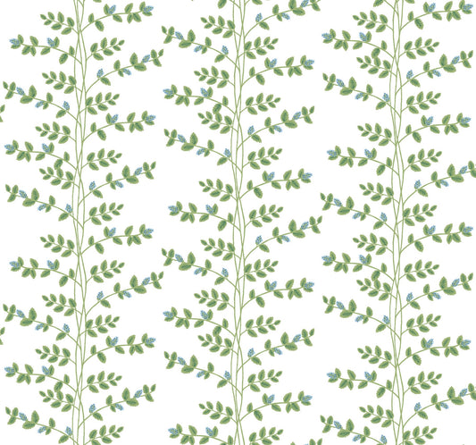 Rifle Paper Co Climbing Vine Wallpaper - White & Blue