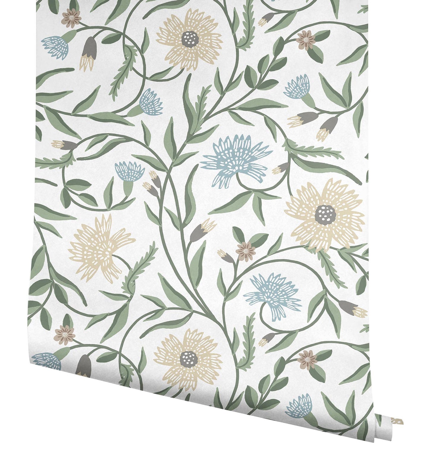 Rifle Paper Co Aster Wallpaper - White
