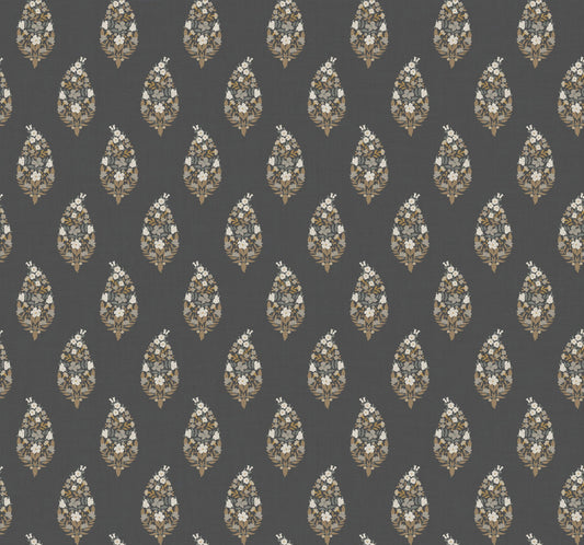 Rifle Paper Co Paisley Wallpaper - Black