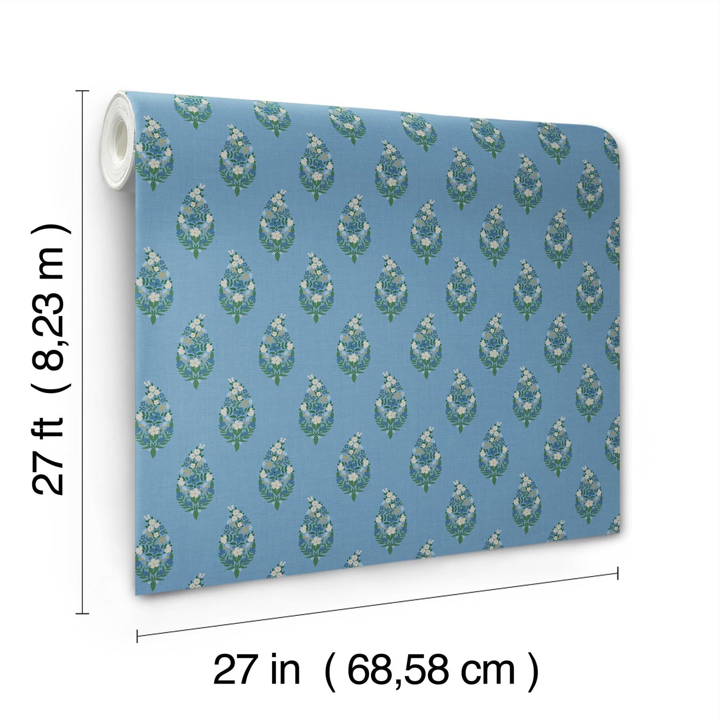 Rifle Paper Co Paisley Wallpaper - Blue