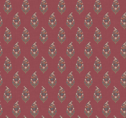 Rifle Paper Co Paisley Wallpaper - Burgundy