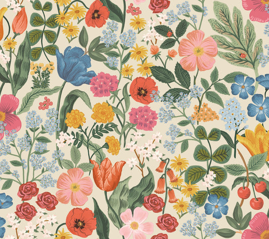 Rifle Paper Co Blossom Wallpaper - Cream