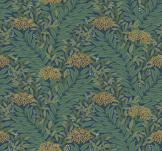 Rifle Paper Co Highgrove Wallpaper - Navy