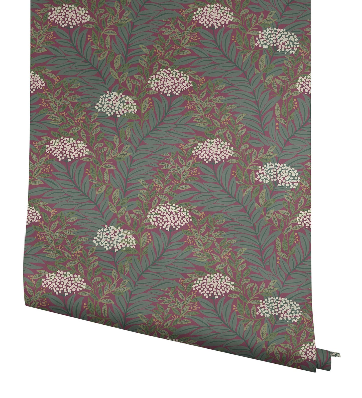 Rifle Paper Co Highgrove Wallpaper - Burgundy