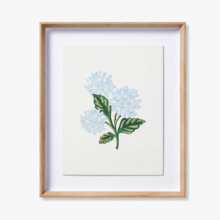 Rifle Paper Co x Loloi Hydrangea Cream Wall Art