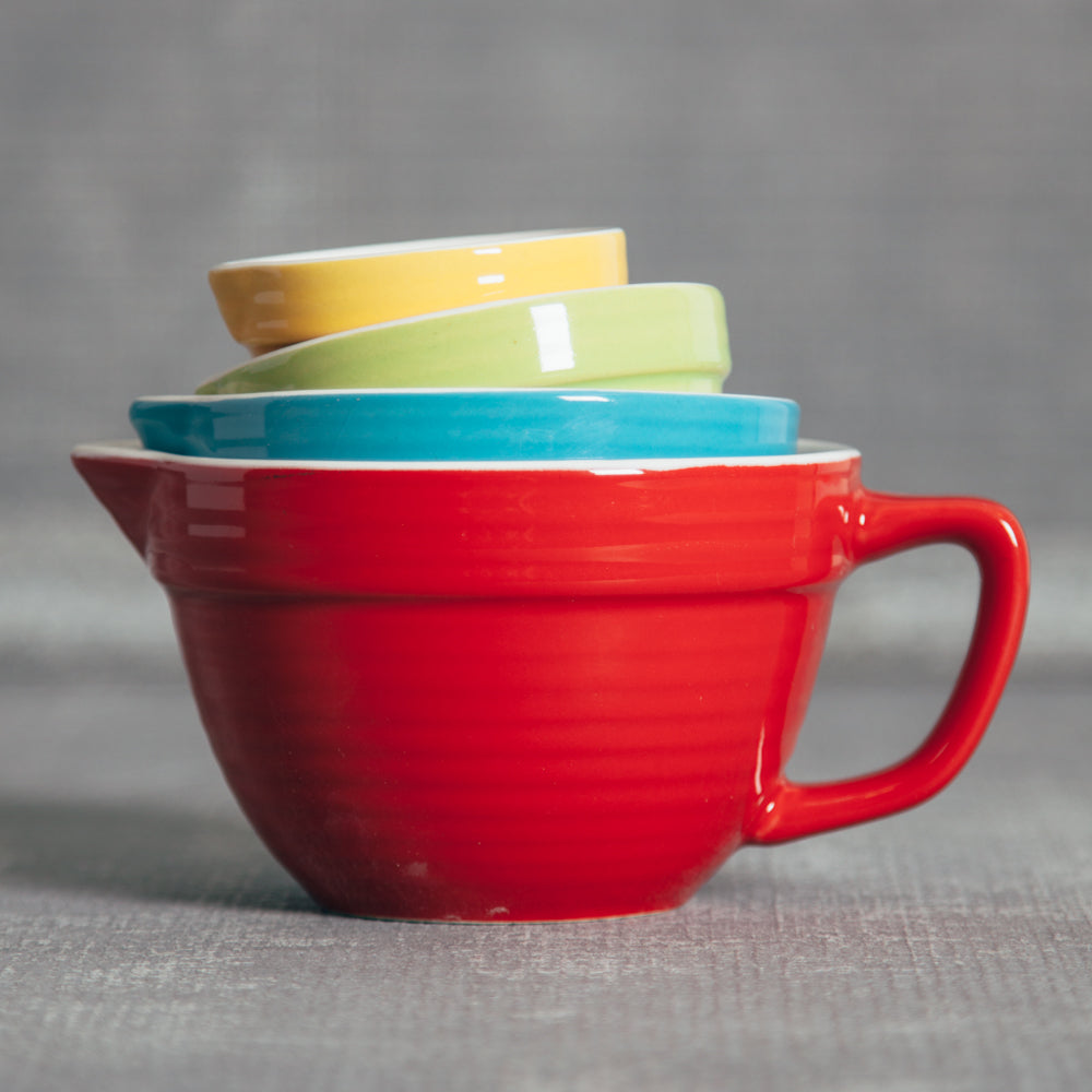 Batter Bowl Measuring Cups - Brights