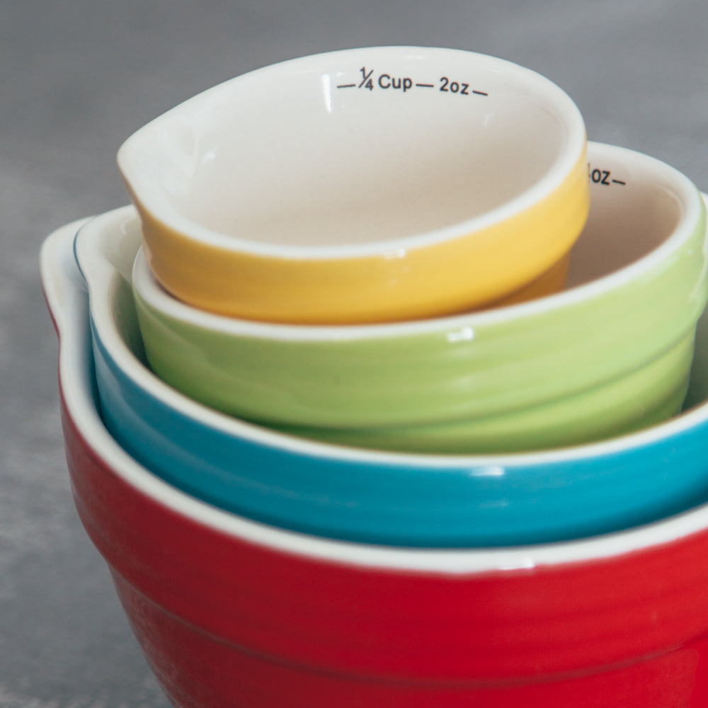 Batter Bowl Measuring Cups - Brights