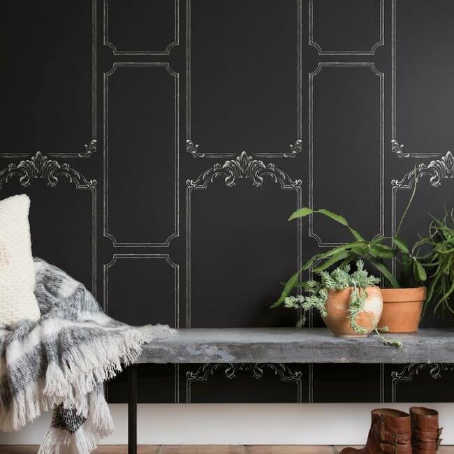Magnolia Home Chalkboard Wallpaper - Black