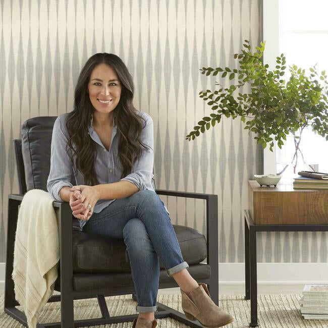 Magnolia Home Handloom Wallpaper - Cool Gray