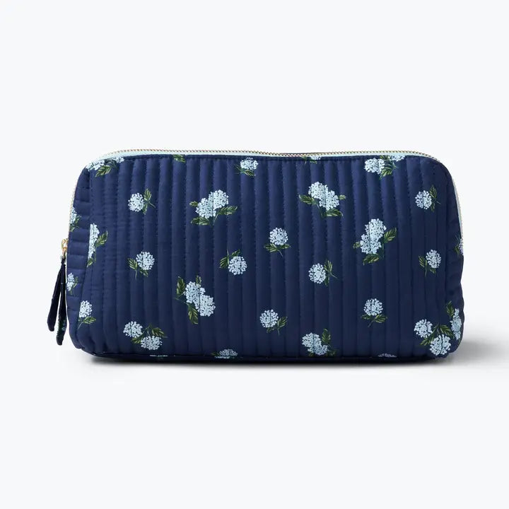 Rifle Paper Co Quilted Large Cosmetic Pouch - Ditsy Hydrangea