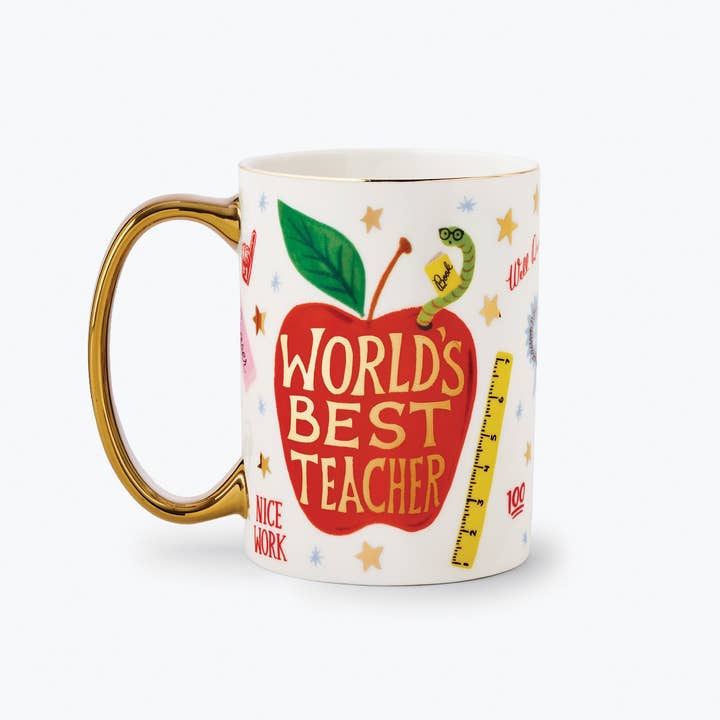 Rifle Paper Co Mug - World's Best Teacher
