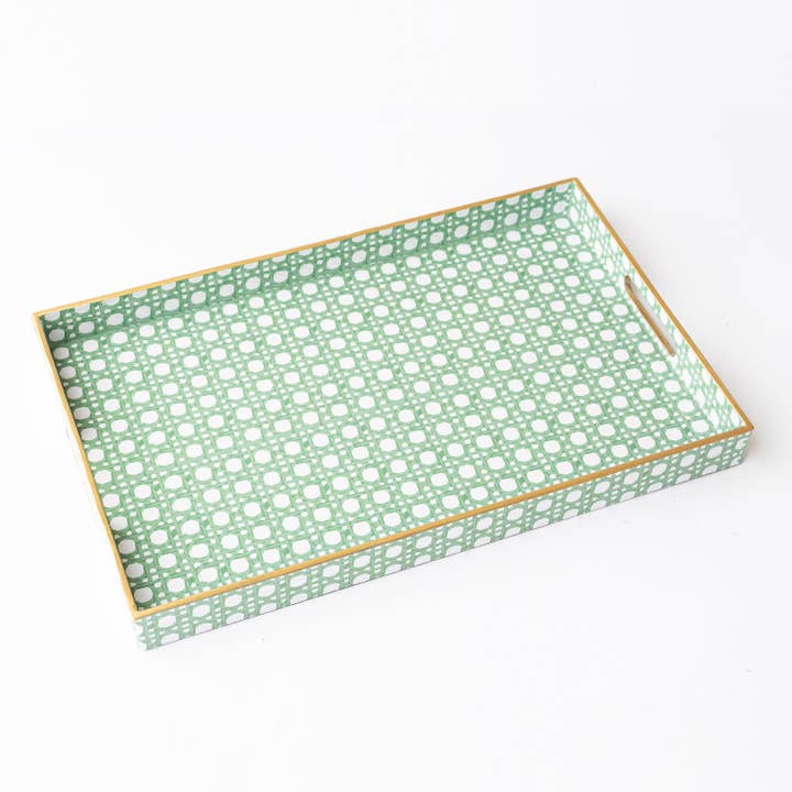 Rectangular Tray - Green Cane