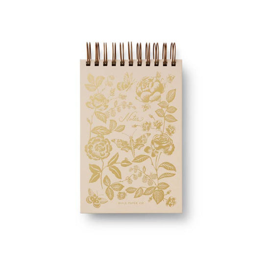 Rifle Paper Co Desktop Spiral Notepad - English Rose