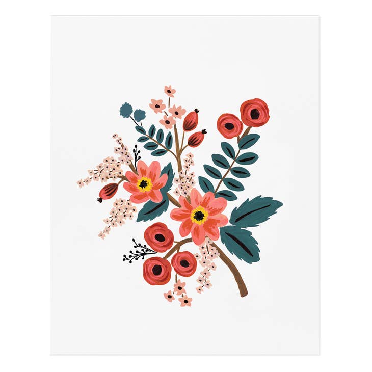 Rifle Paper Co 8x10 Art Print - Coral Botanical