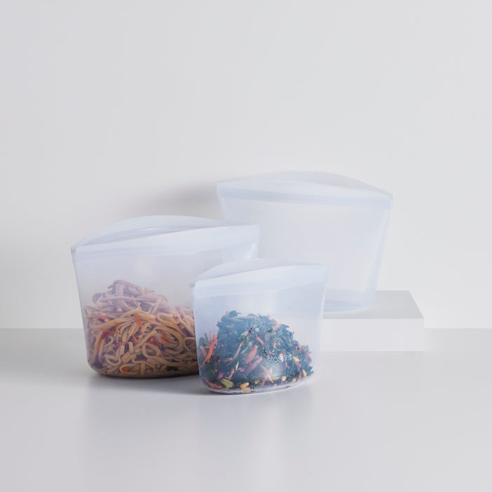 Stasher Bowl 3 Piece Bundle - Clear