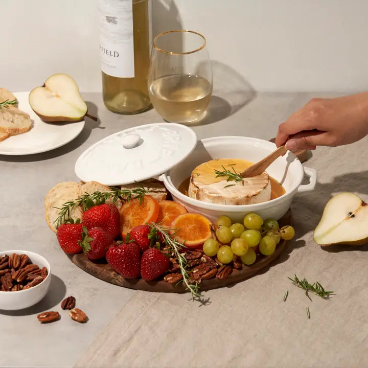 Ceramic Brie Baker - White
