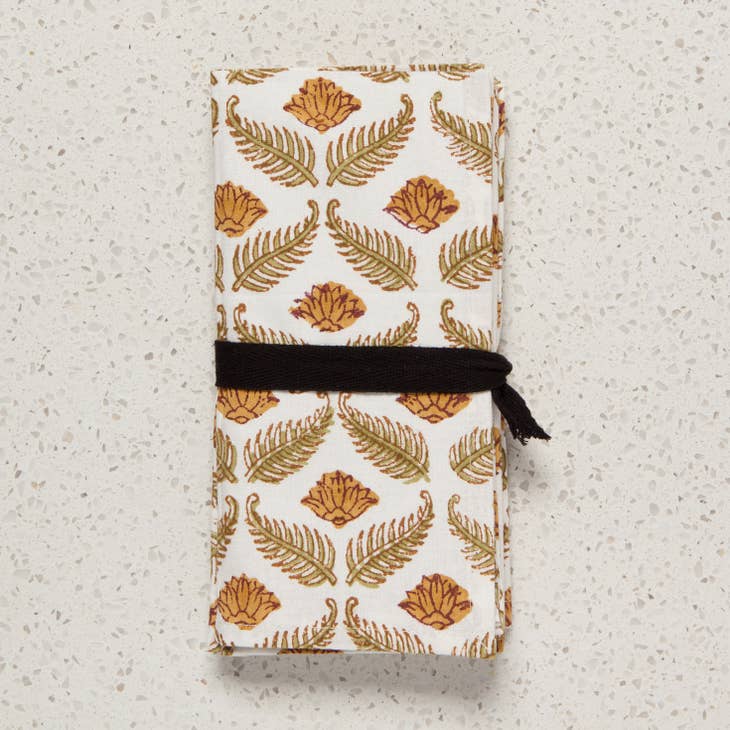 Block Print Napkins - Frond