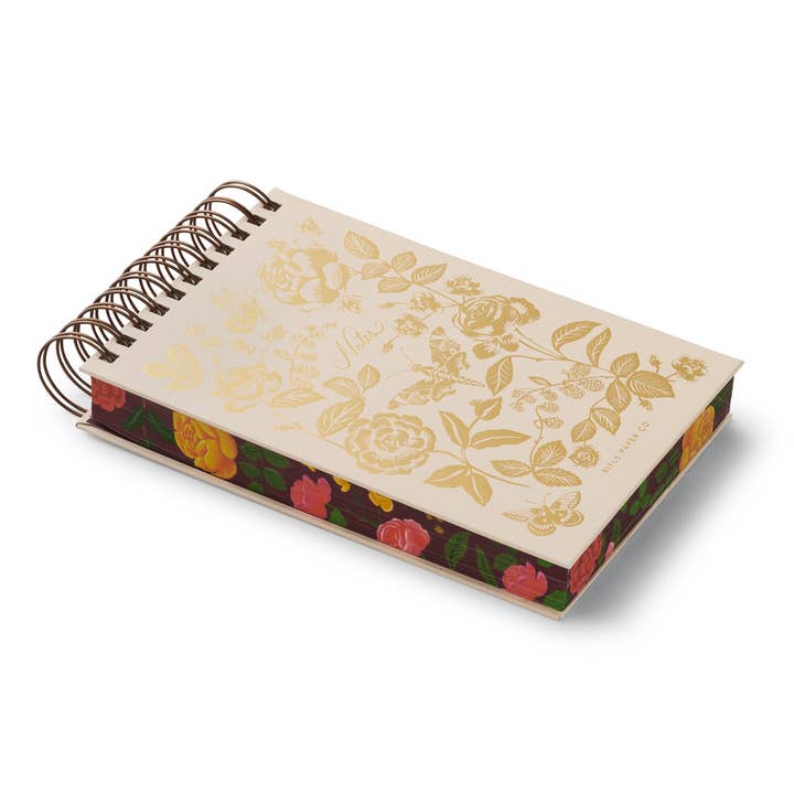 Rifle Paper Co Desktop Spiral Notepad - English Rose
