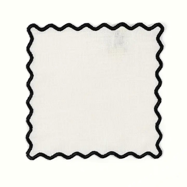 The Vivienne Cocktail Napkins - Cream