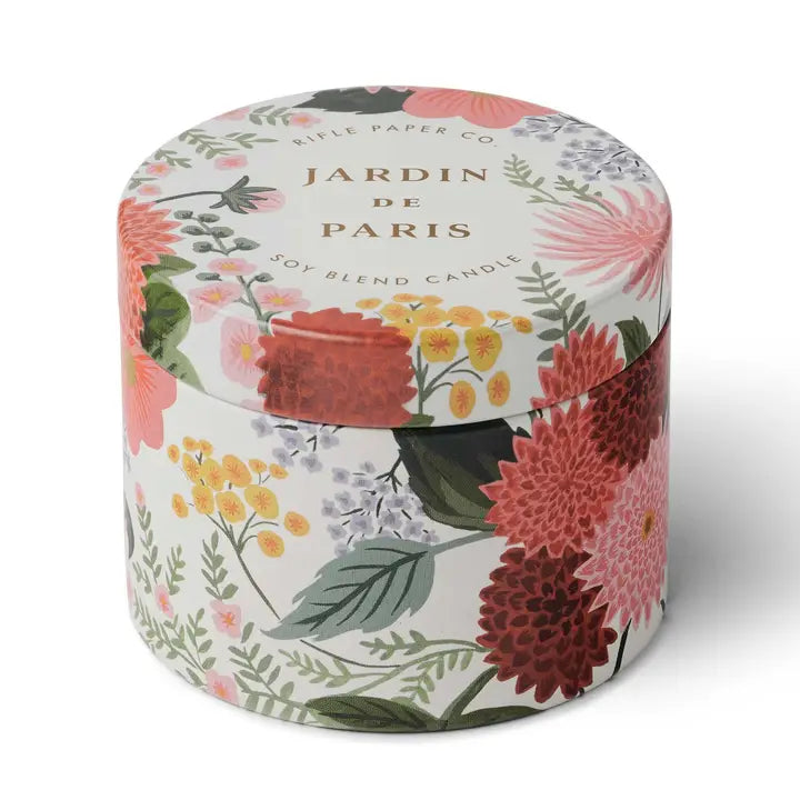 Rifle Paper Co Tin Candle - Dahlia Jardin De Paris