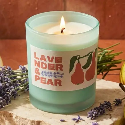 Rewined Market Lavender and Pear Candle