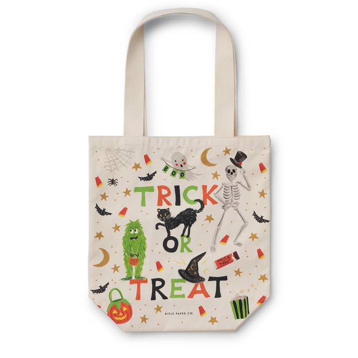 Rifle Paper Co Canvas Tote Bag - Halloween Parade
