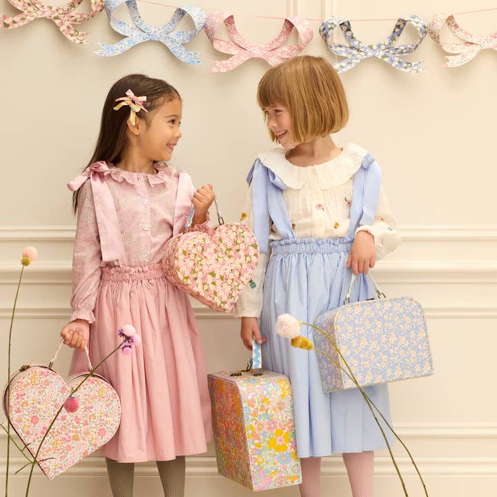 Meri Meri X Liberty Heart Suitcases