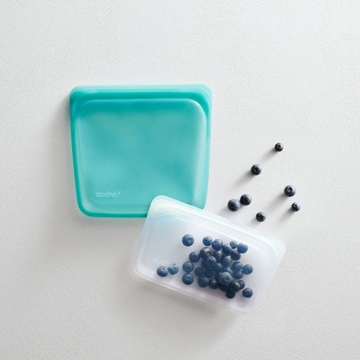 Stasher Bag 2 Piece Bundle - Clear and Aqua